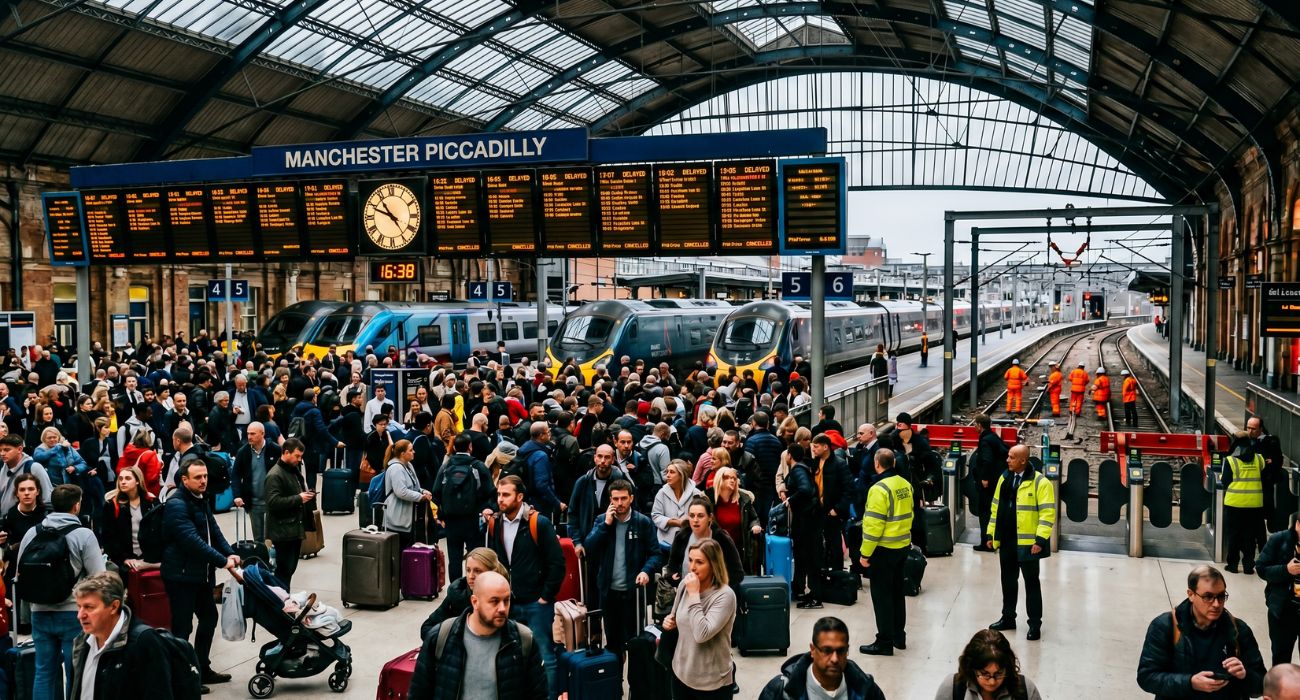UK Travel Chaos: Massive Overhead Wire Fault Triggers Train Cancellations at Manchester Piccadilly, Stranding Passengers Across Avanti West Coast, CrossCountry, and Northern Lines