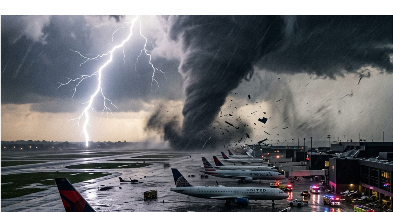 Minnesota, Iowa, and Texas Face Severe Travel Chaos as Midwest Tornado Outbreak and Rising Floods Trigger Massive Airport Disruptions and Flight Cancellations