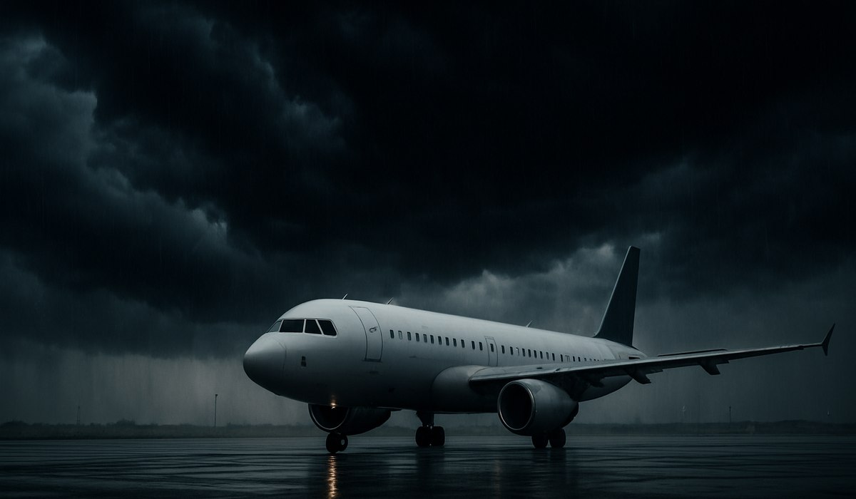 Nigeria Civil Aviation Authority warning sign with rainy season weather patterns, 2026