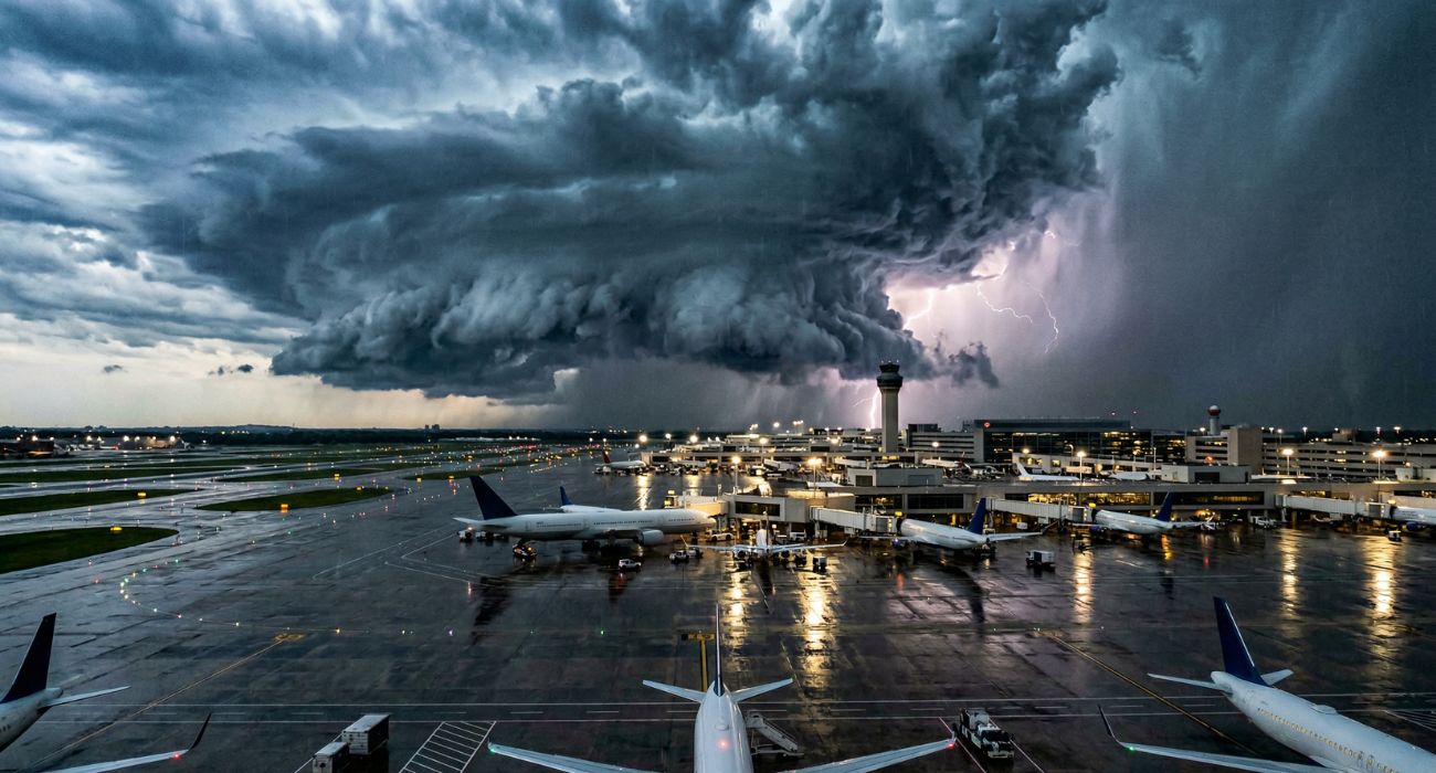 Severe Weather Tornado Watches Dallas Oklahoma City Kansas City April 2026: Flight Cancellations DFW Airport