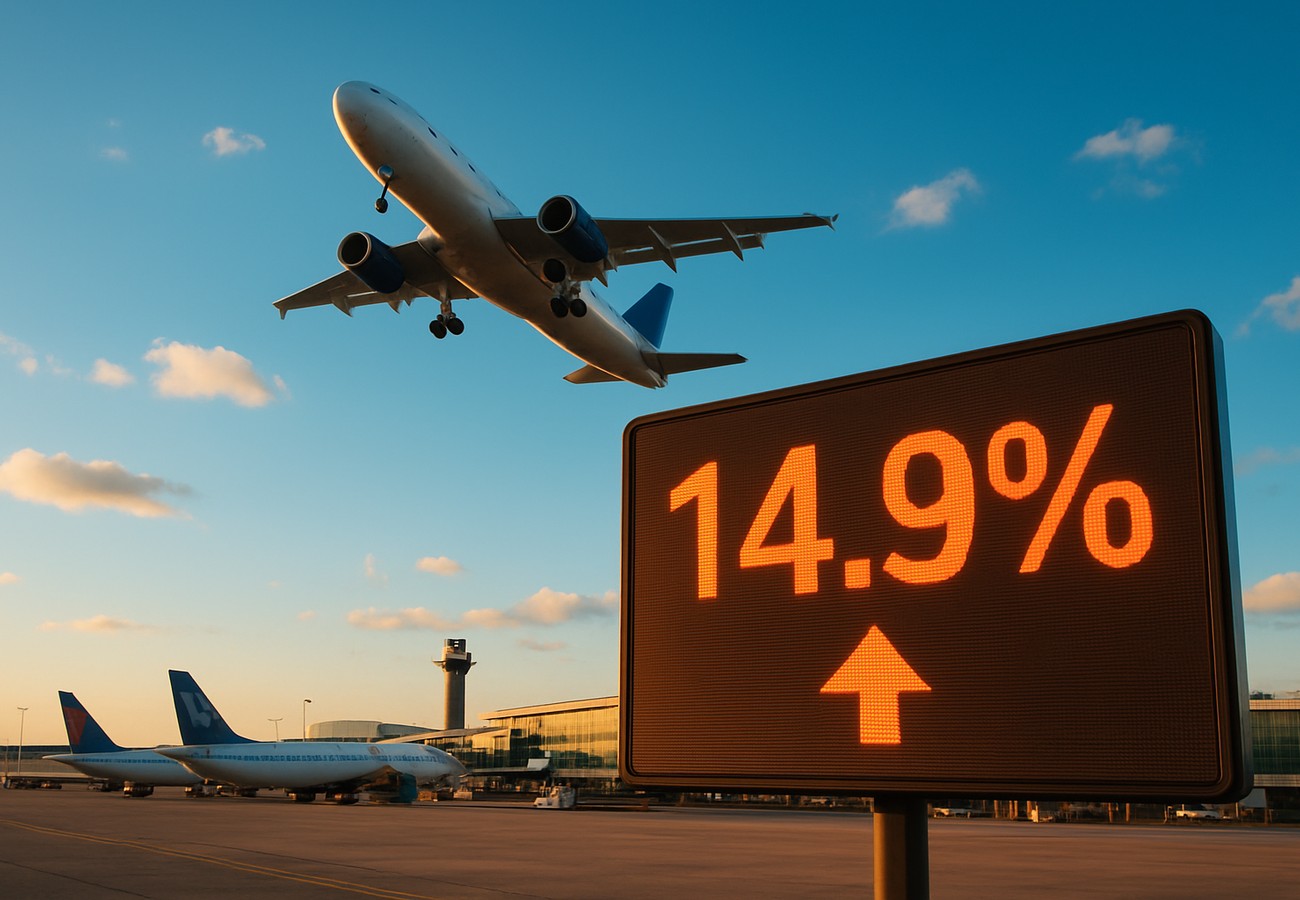 Spring 2026 Airfares Surge 14.9% Year-Over-Year: Jet Fuel Crisis Forces Delta, United, American to Raise Ticket Prices