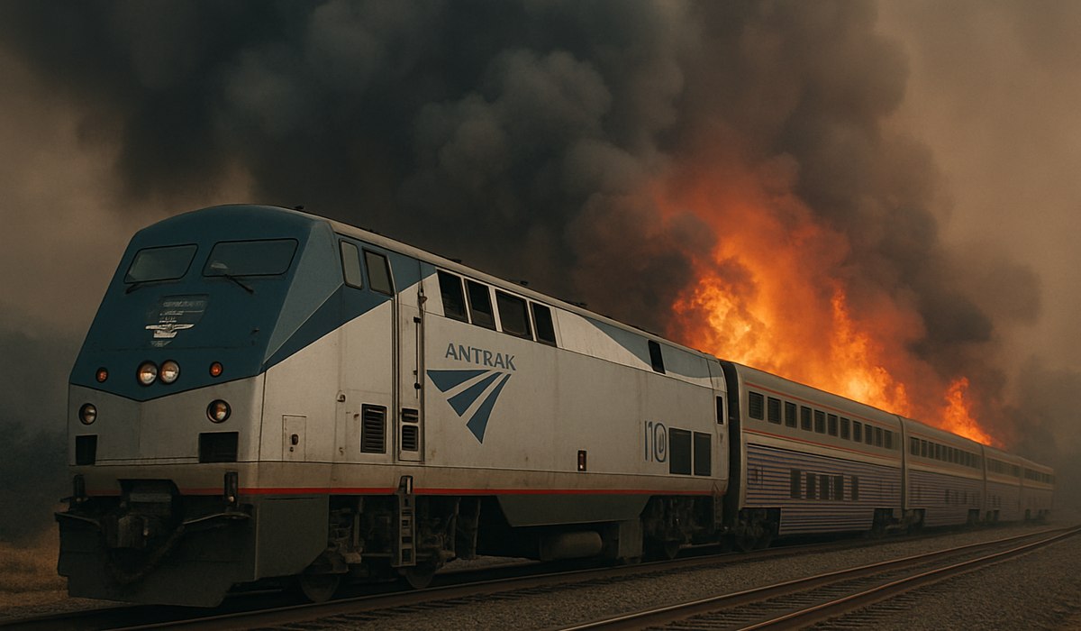 Wildfire Leaves Amtrak Passengers Stranded Over 20 Hours in Florida
