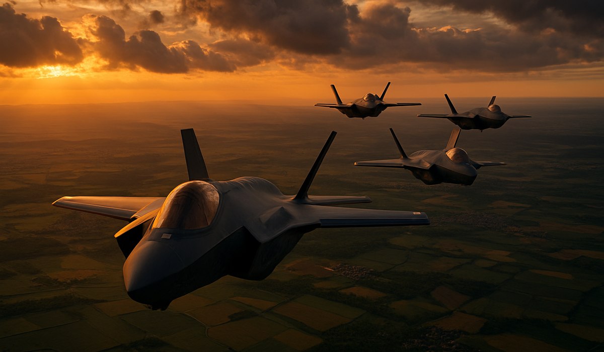 F-35A fighter jet in European air force livery, May 2026 deployment