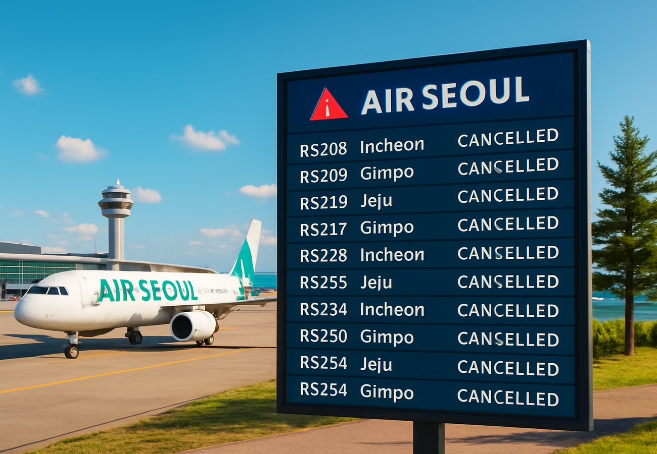 South Korea Flight Disruption Alert 2026: 10 Air Seoul Flights Cancelled Across Incheon, Gimpo, and Jeju