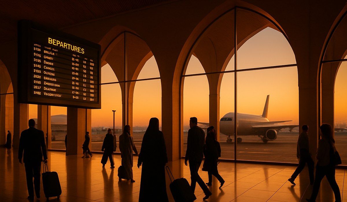 Doha Hamad International Airport terminal exterior, Qatar, 2026