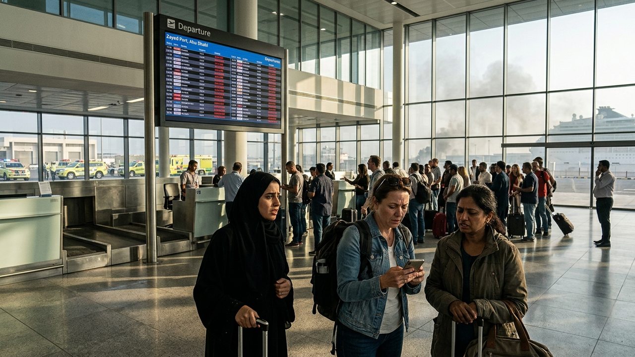 Zayed Port Fire: Carpet Souk Blaze Disrupts Tourist Transfers and Logistics in Abu Dhabi