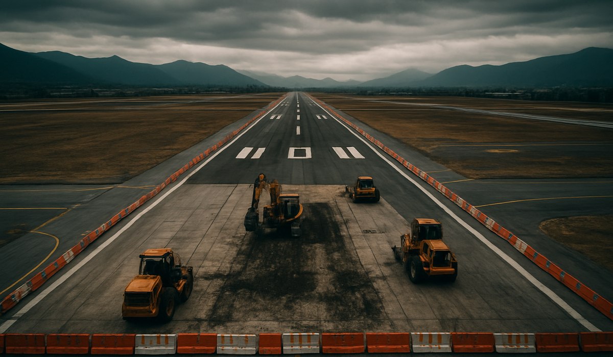 Srinagar International Airport runway maintenance closure October 2026 during Durga Puja season