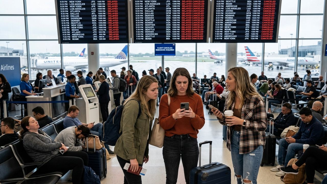 United States Grinds to a Halt: Widespread US Air Travel Disruptions Erupt as SkyWest, Republic, and Envoy Air Ground 338 Flights and Log 4,106 Delays: New Travel Alert