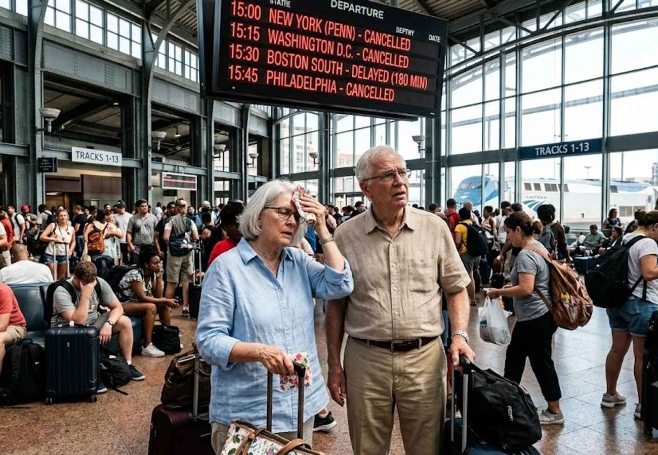 America's 250th Anniversary Travel Chaos: 160 Million Under Heat Warnings as Northeast Heat Dome Cancels DC Parade, Amtrak Services in July 2026