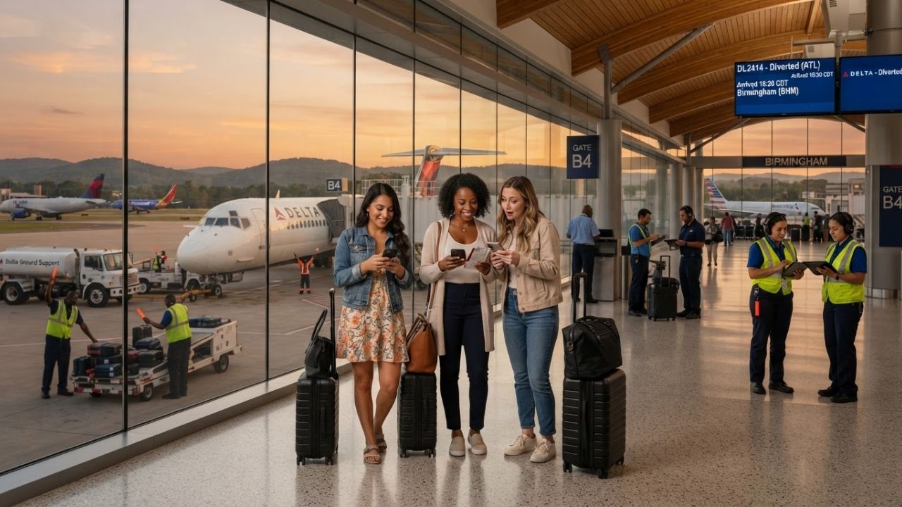 Delta Flight DL1110 from Mobile to Atlanta Diverted to Birmingham