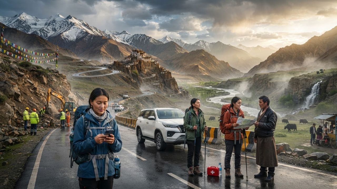 Ladakh Issues Urgent Landslide Warning, Activating Proactive Disaster Management Protocols for Hilly Corridors: New Travel Alert