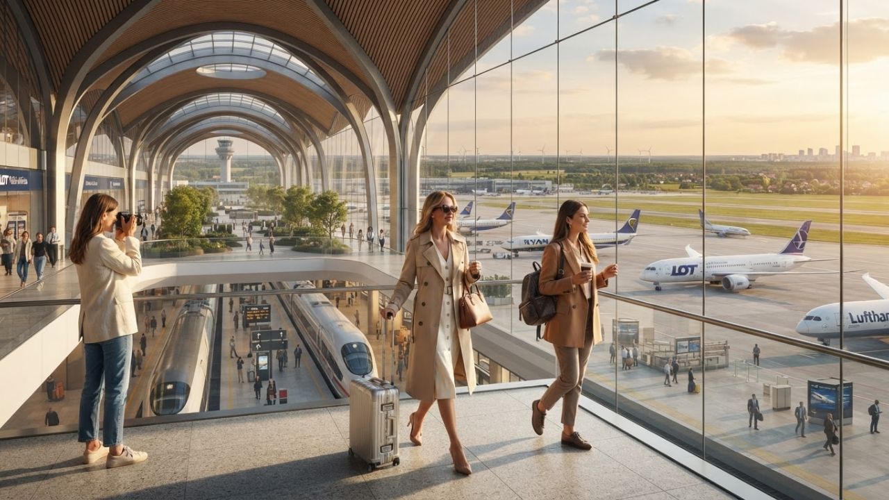Poland Advances $36 Billion Port Polska Mega Airport Project West of Warsaw, Transforming European Rail and Passenger Travel: Latest Update