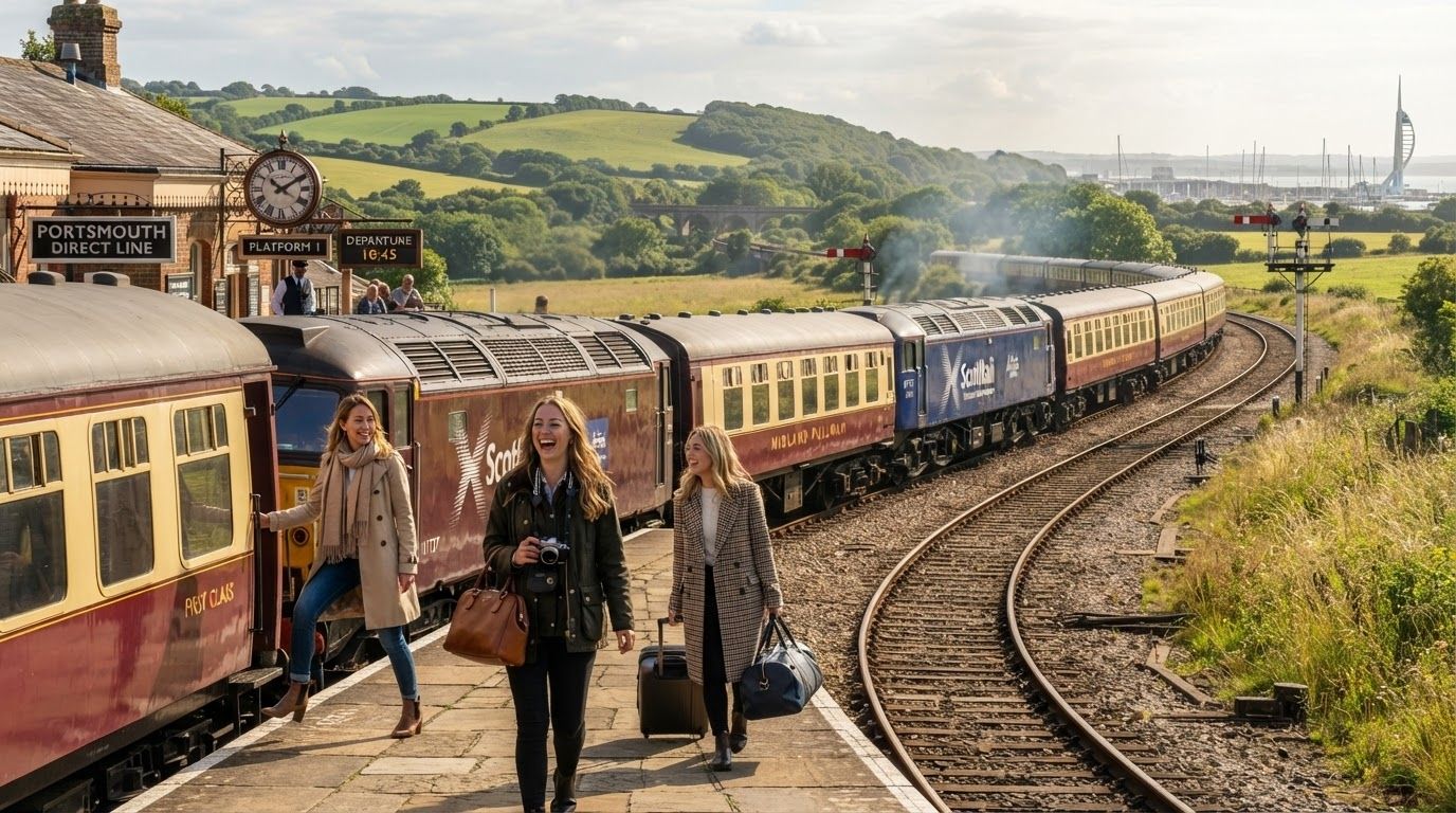 Portsmouth Harbour Statesman Rail Tour Connects Chesterfield, Derby, Leicester, and Bedford to Southern Coastal Waterfront, Celebrating Britain’s Heritage Rail Travel: Latest Update