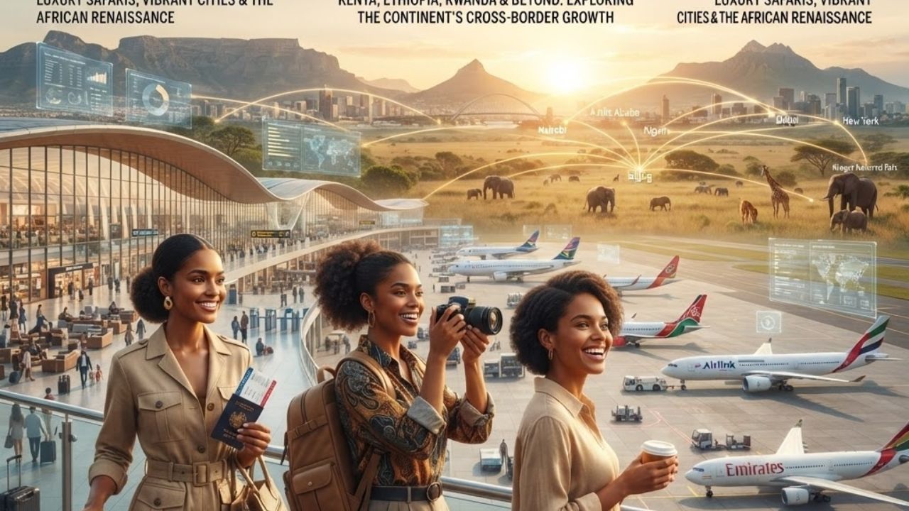 Scenic view of Table Mountain in Cape Town, South Africa, representing regional tourism growth.