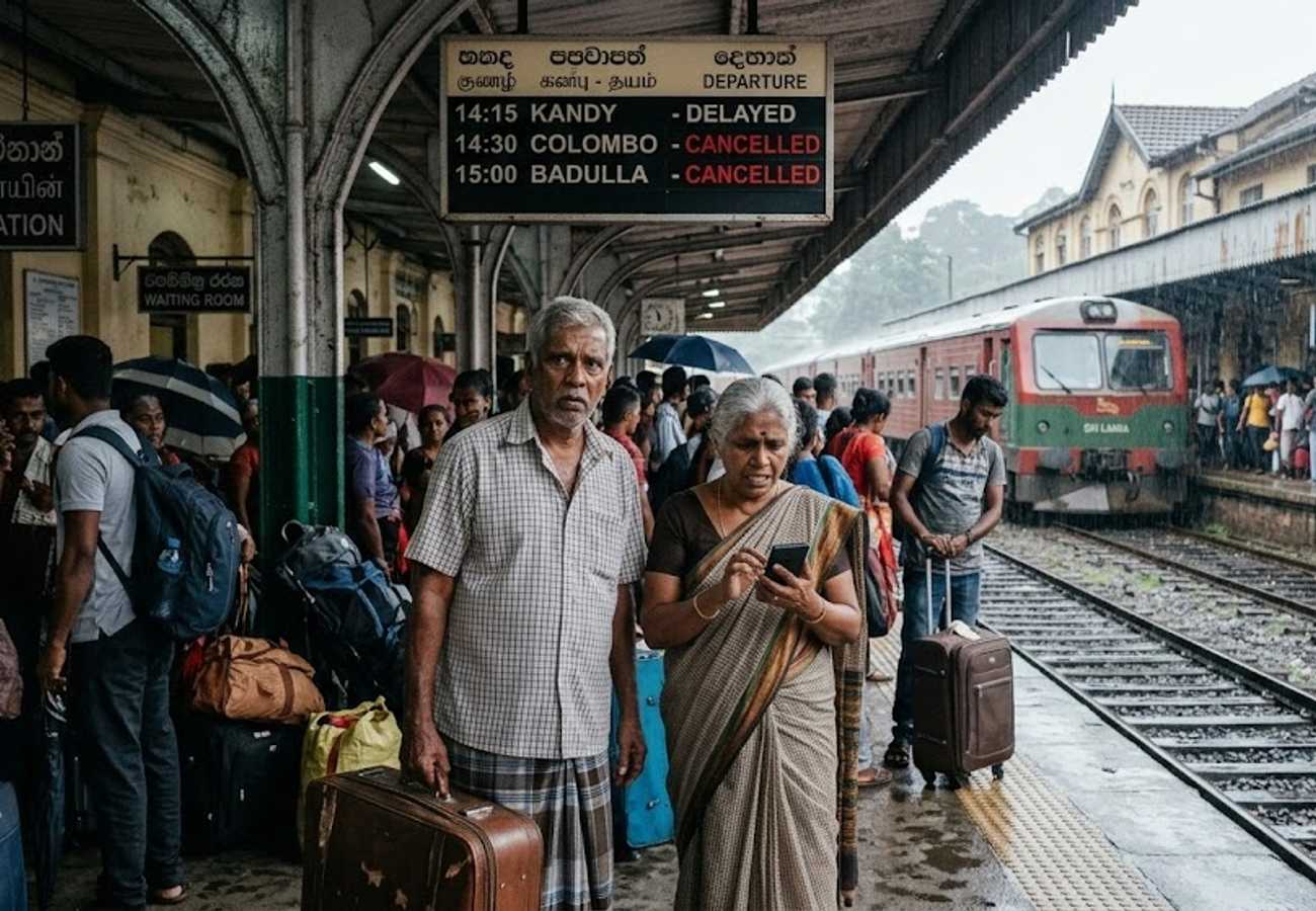 Sri Lanka Rail Suspends Mannar and Upcountry Train Lines After Monsoon Landslides Block Tracks in 2026