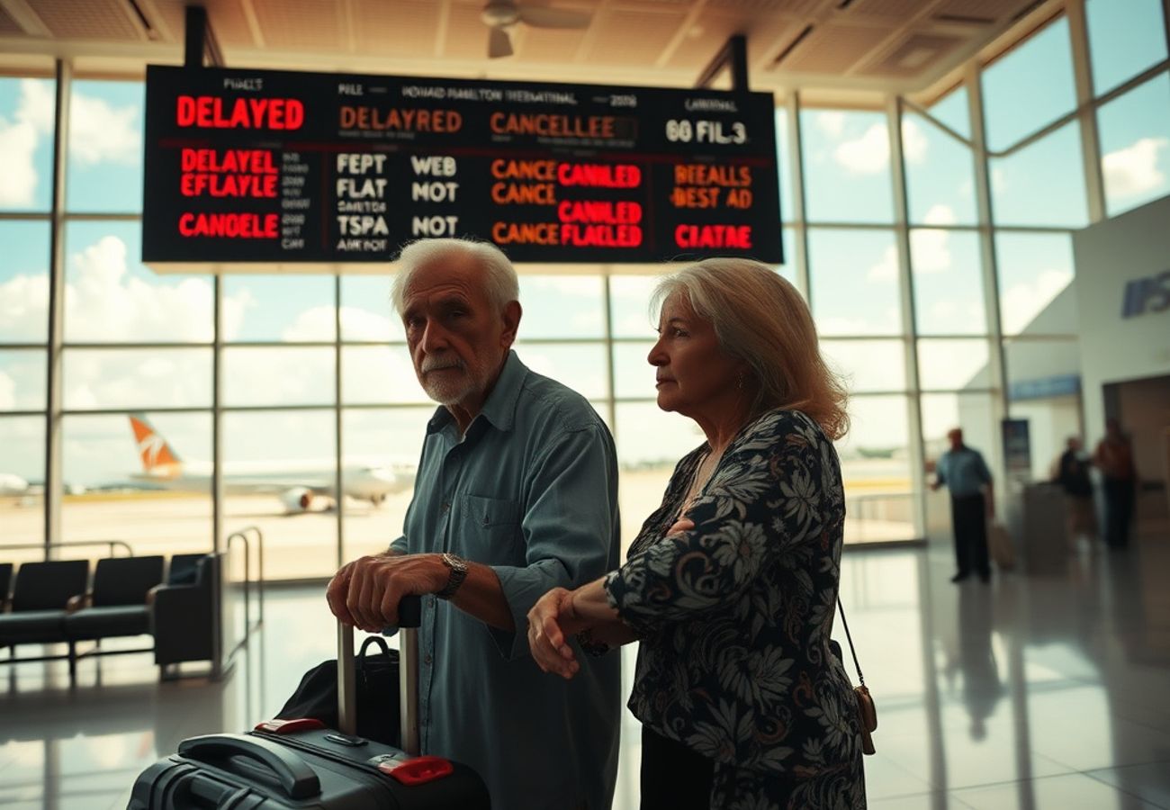 Security screening at Howard Hamilton International Airport