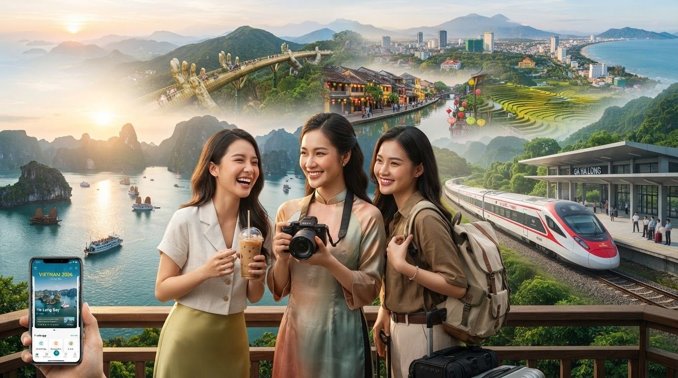 A beautiful coastal resort in Da Nang, Vietnam, representing the country's booming luxury tourism.
