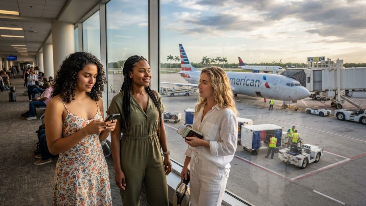 American Airlines Flight AAL695 Diverts to Palm Beach International