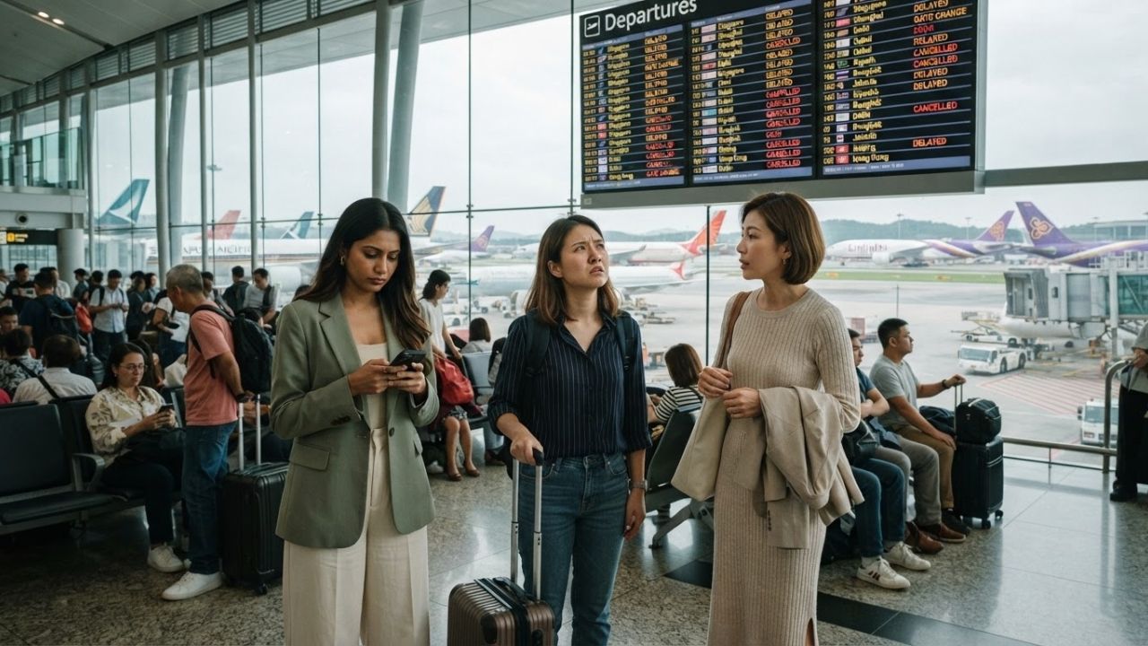 Asia Aviation Networks Face Widespread Flight Disruptions with 207 Cancellations and 3,540 Delays