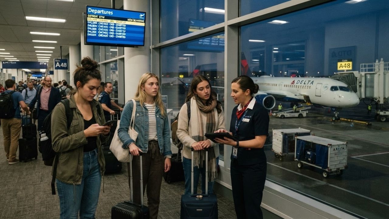 Delta Air Lines Flight DAL2804 Diverted to Detroit Metro Airport