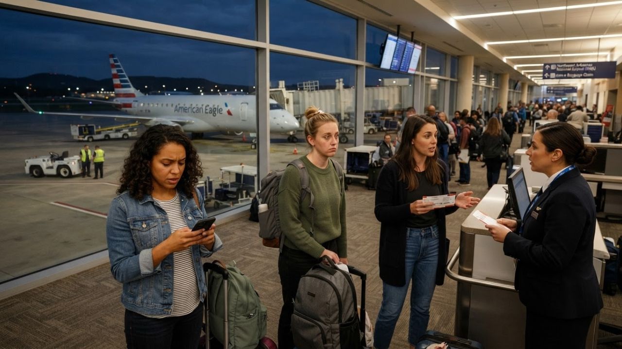 American Airlines Flight ENY3660 Diverted to Northwest Arkansas