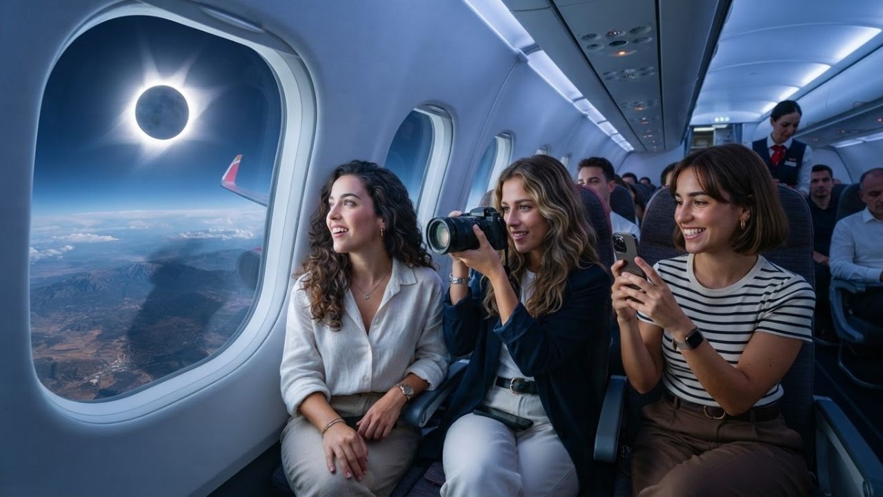 Iberia Airbus A321XLR to Fly Special Solar Eclipse Flight Over Spain's Palencia