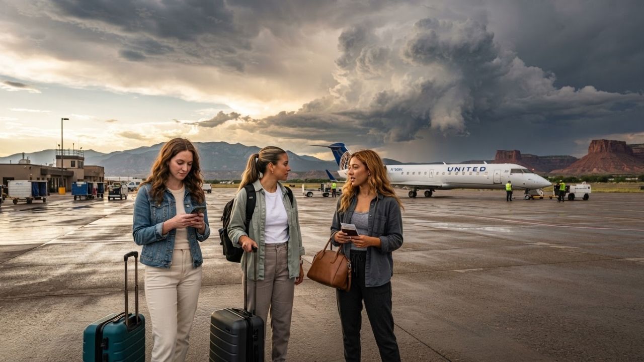 United Express Flight UA5952 Diverted to Grand Junction Due to Severe Denver Thunderstorms