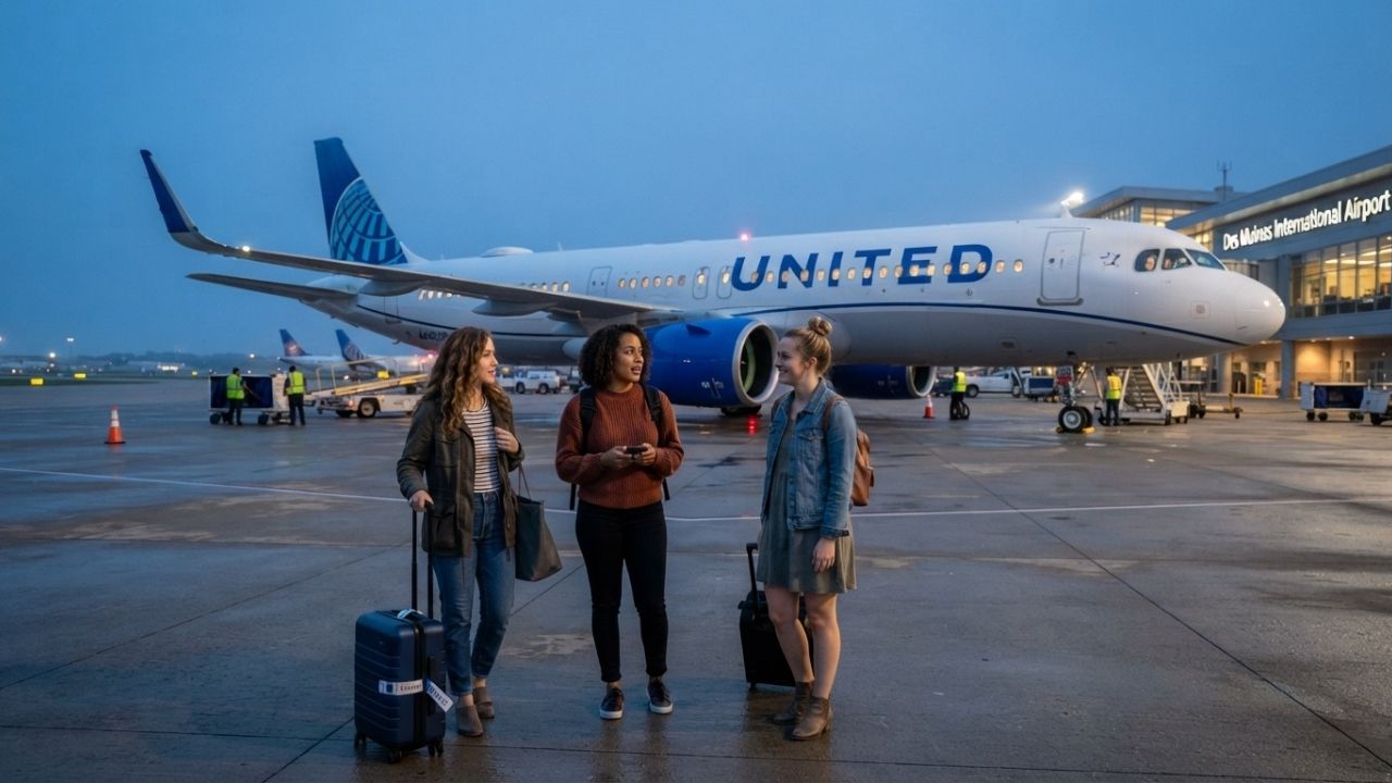 United Airlines Flight UAL2197 Diverted to Des Moines