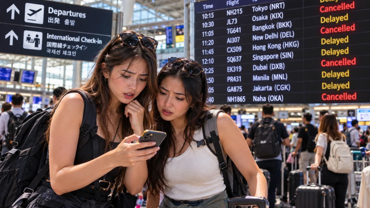Asia Aviation Network Strained: 4,597 Flight Delays and 239 Cancellations Hit Shanghai, Bangkok, Tokyo, and New Delhi