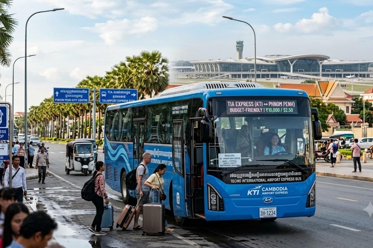Cambodia Debuts Budget-Friendly Airport Express Bus Linking Techo International Airport to Phnom Penh