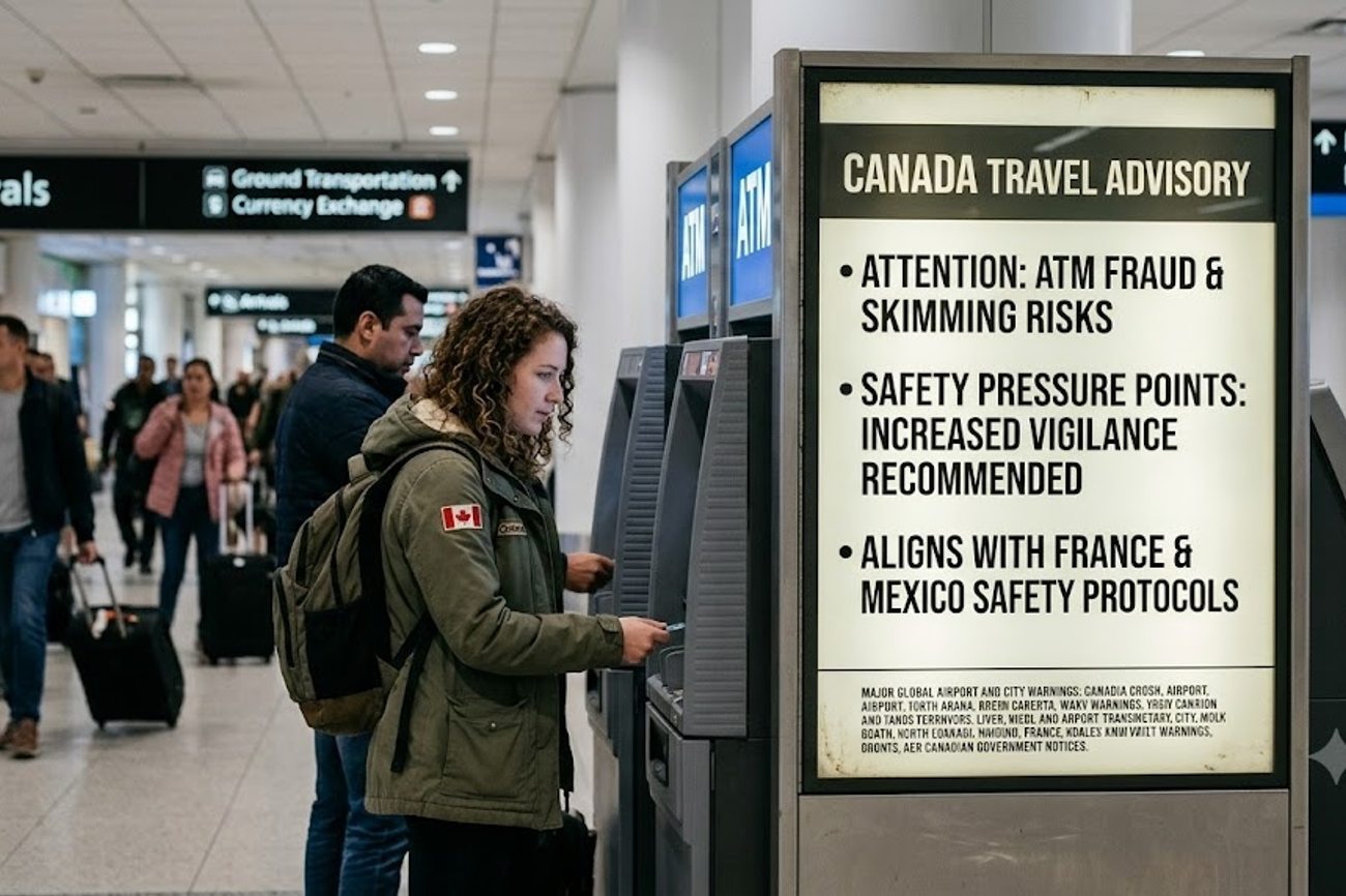 France Aligns With Mexico And More As Canada Issues New Travel Advisory Highlights ATM Frauds, And Major Safety Pressure Points For Visitors
