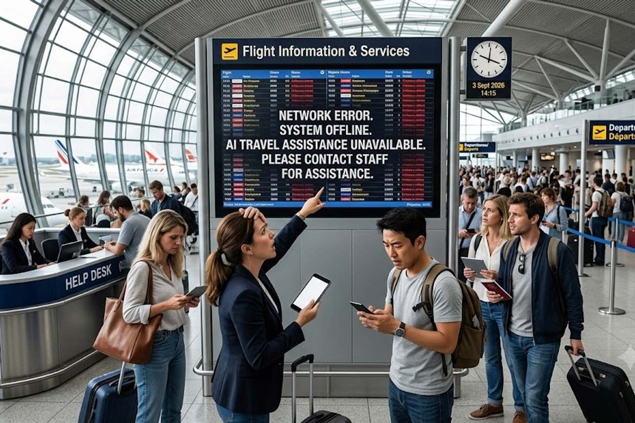 Global AI Outage Disrupts Digital Tourism Across Europe and Asia