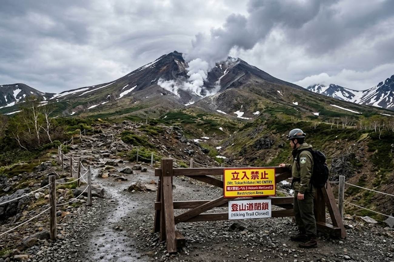 Japan Raised Mount Tokachidake Volcano Alert to Level 3 as Hokkaido Hiking Routes and Tourism Access Face Restrictions