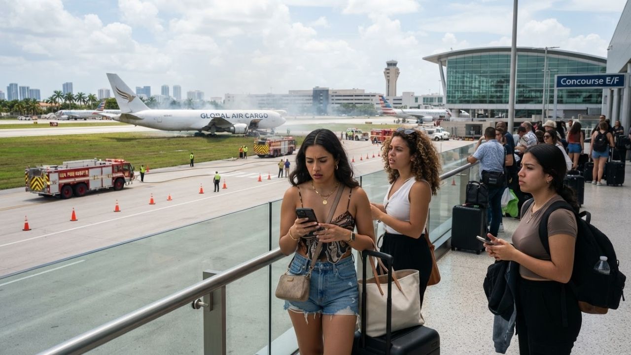 Miami International Airport Operations Disrupted After Cargo Aircraft Incident Triggers FAA Ground Stop