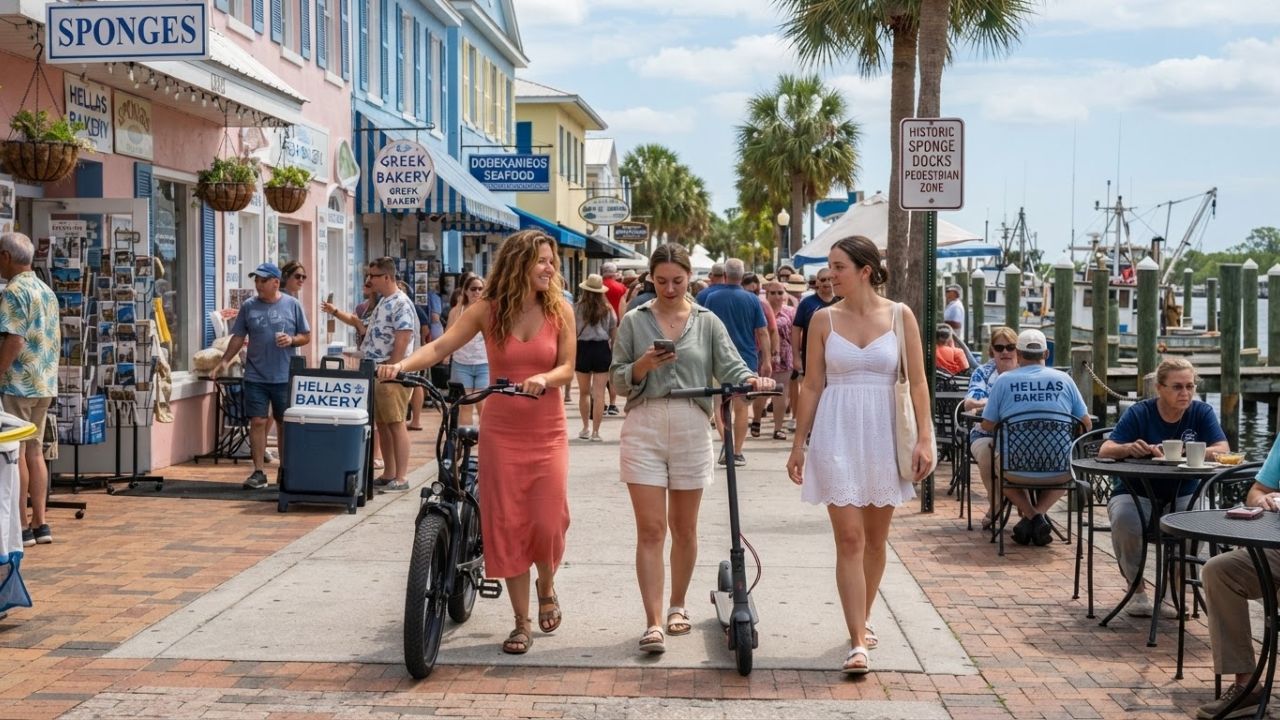 Tarpon Springs Enacts E-Bike & Scooter Rules for Tourist Zones