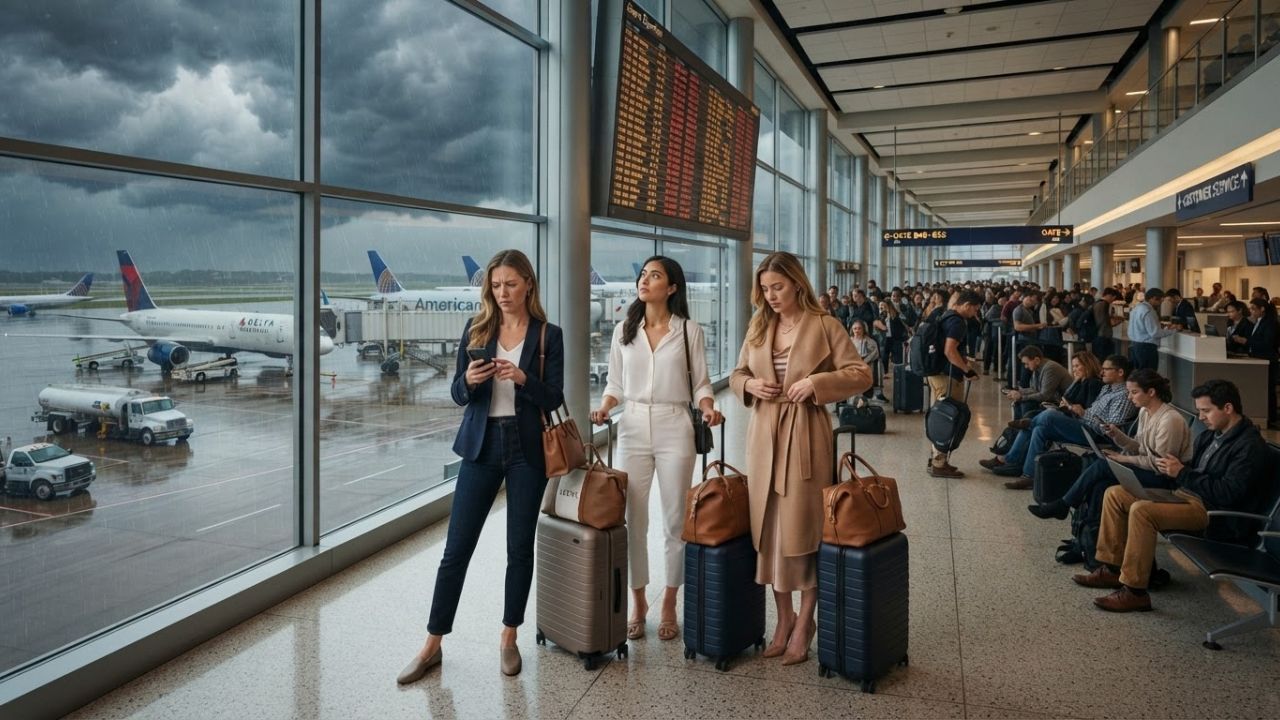 US Air Travel Disrupted by 4,633 Delays and 124 Cancellations Across Chicago, Detroit, and Boston Hubs
