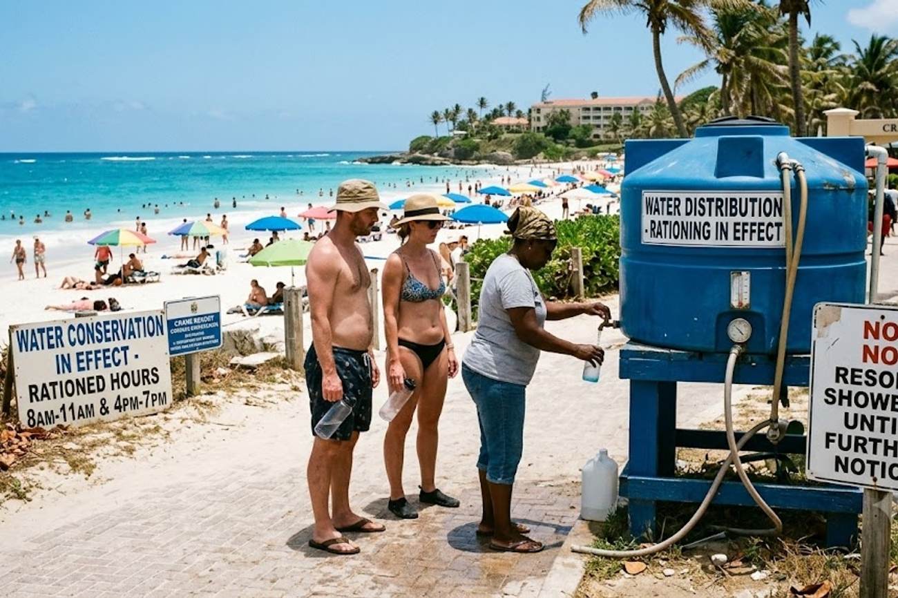 Water Shortages Hit Barbados and the Rest of the Caribbean Countries During Peak Tourism Demand Prompting Visitor Caution