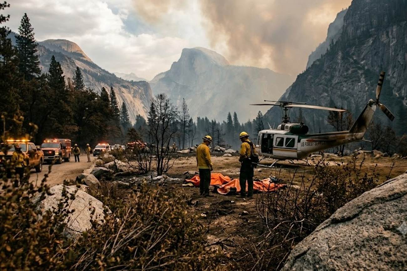 Yosemite Helicopter Crash Kills Two Firefighters as California’s Dome Fire Threatens Visitor Access