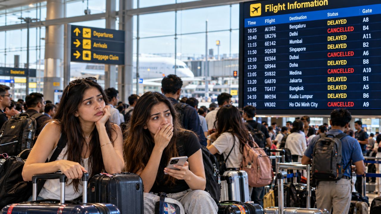 Asia Aviation Gridlock: 5,189 Delays and 496 Cancellations Paralyze Delhi, Medina, Jakarta, and Middle East Hubs