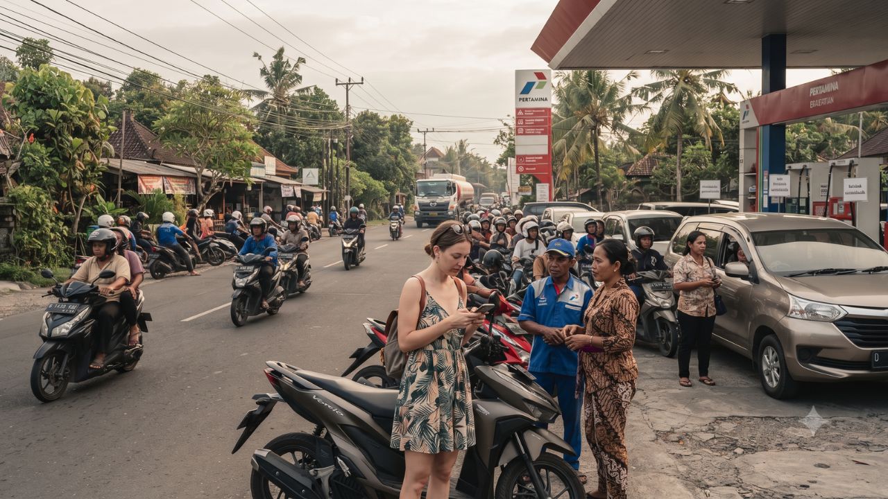Bali Petrol Shortage Disrupts Island Transit: Pertamina Mobilizes 57.9M-Liter Emergency Influx Amid Tanker Delays
