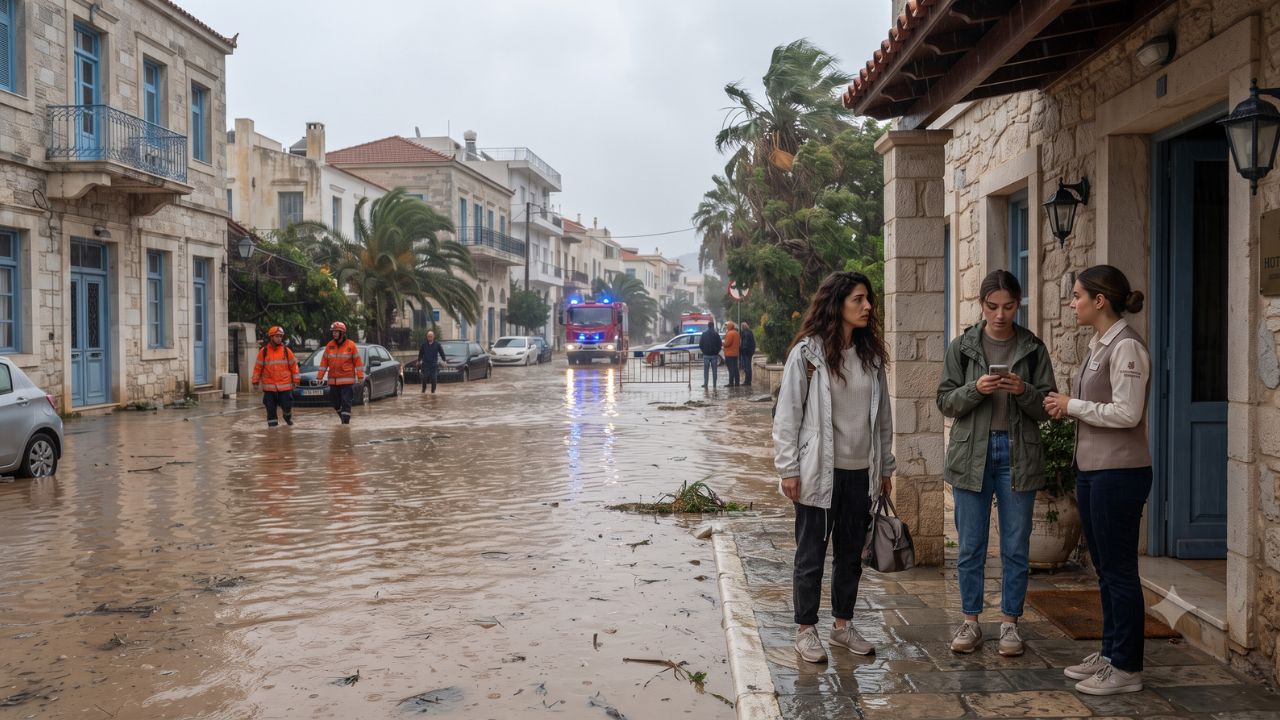 Severe Flooding Paralyzes Rhodes and Aegean Transit: UK Foreign Office Issues Emergency Warning for Stranded Tourists