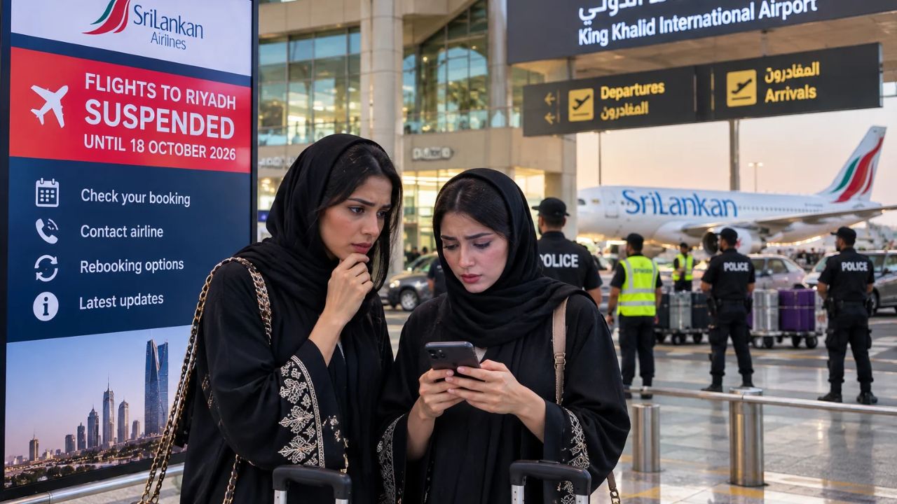 SriLankan Airlines Suspends Riyadh Flights: Security Alert at King Khalid Airport and Regional Transit Advice