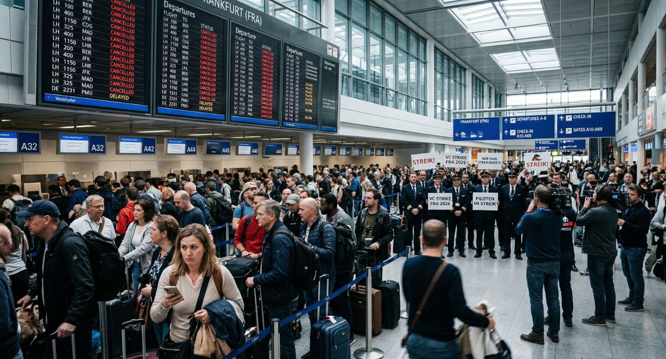 1,140 Flight Cancellations Hit German Airports: Lufthansa Pilots Strike Paralyzes Frankfurt, Munich in April 2026