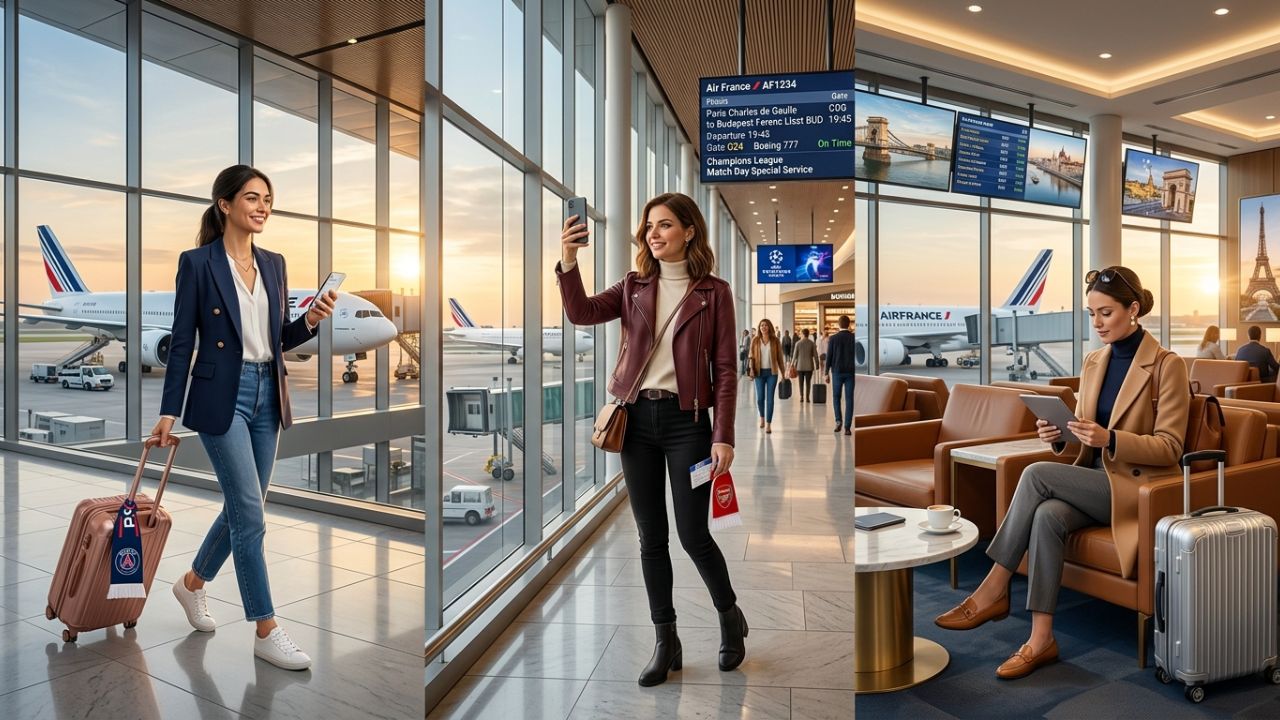 Air France Boosts Paris to Budapest Flights Deploys Giant Boeing 777 Widebody Jet to Avert UEFA Champions League Travel Chaos and Major Airport Disruptions: New Airline News and Aviation Updates