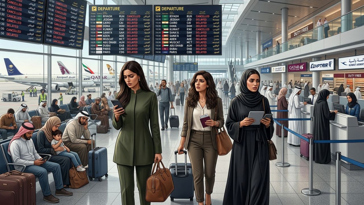 Middle East flight cancellations travel alert flyadeal Yemenia Qatar Airways