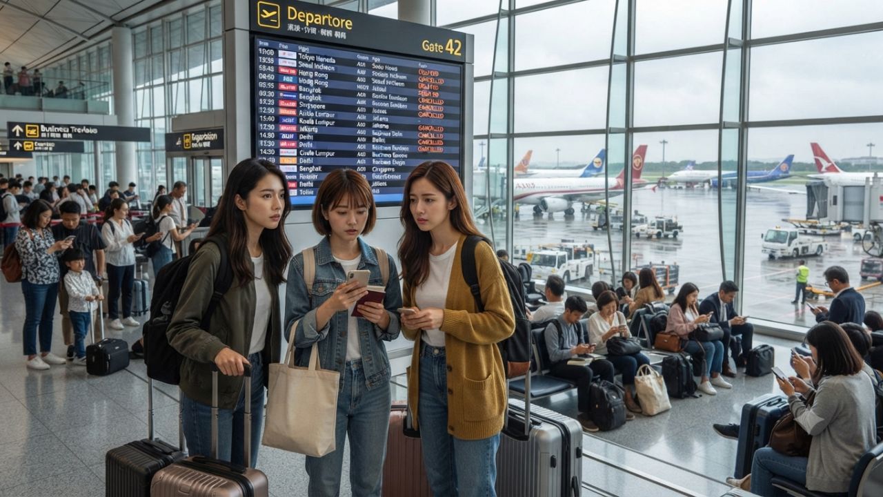 Asia Air Travel Disrupted with 4,160 Delays and 248 Cancellations Across Tokyo, Guangzhou, and Bengaluru