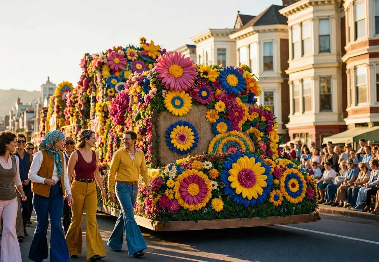 San Francisco Travel Unveils Floral Float for 2027 Rose Parade Celebrating 60 Years of Summer of Love
