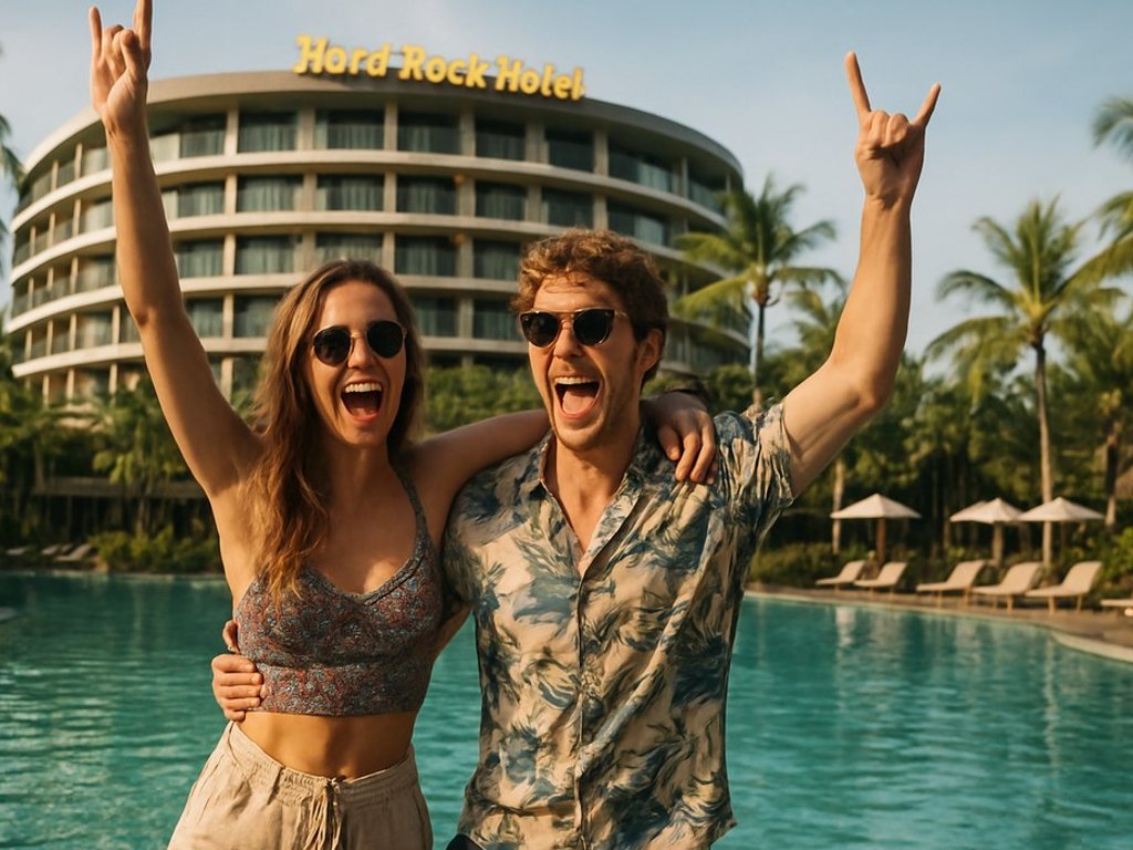 Bali, but make it fun 🤘 Stay at iconic 5 Hard Rock Hotel from €76/double with breakfast 🕺