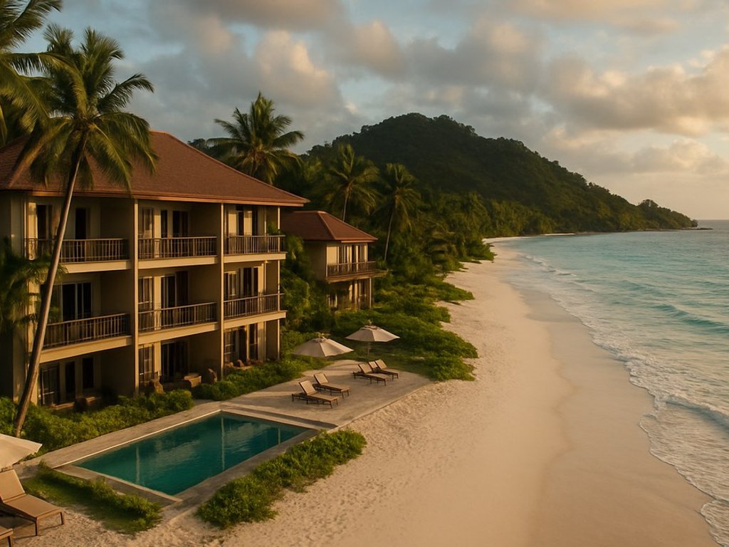 Fantastic La Desirade beachfront apartments in the Seychelles from €140/double
