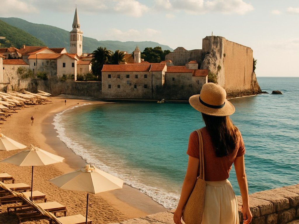 June 🌞 B&B stay at well-rated 4* hotel in the beach town of Budva, Montenegro for €61/double